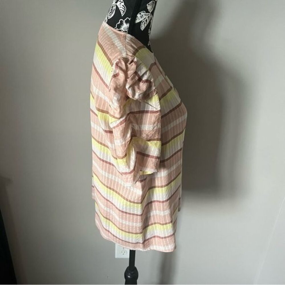 Sezane Coralie Shirt Top Blouse Women’s Striped Size 36 - Picture 5 of 6